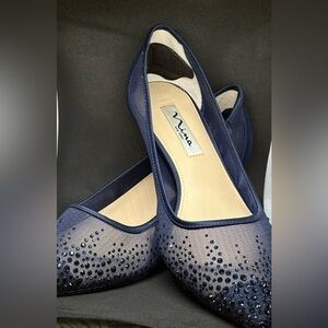 Nina Shoes Navy Blue Heels
